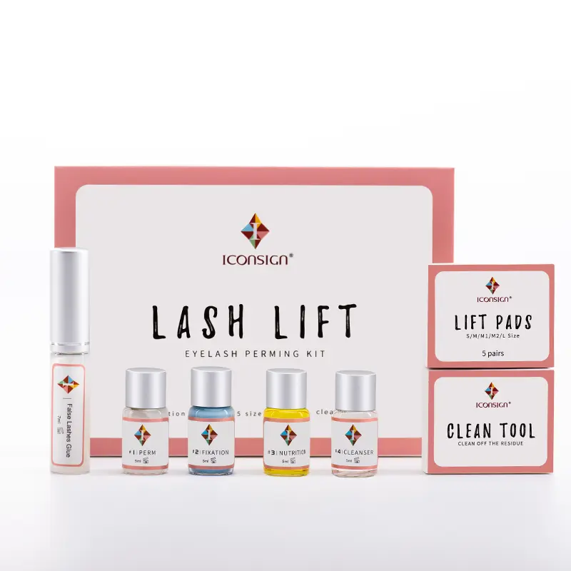 iconsign Professional Lash Lift Kit for Semi-Permanent Natural Curls and Bigger Eyelashes, Gentle Hypoallergenic Salon Cosmetic for Daily Use, Everyday Makeup, Nutrition, All Lash Types, Setting, Sets For Women
