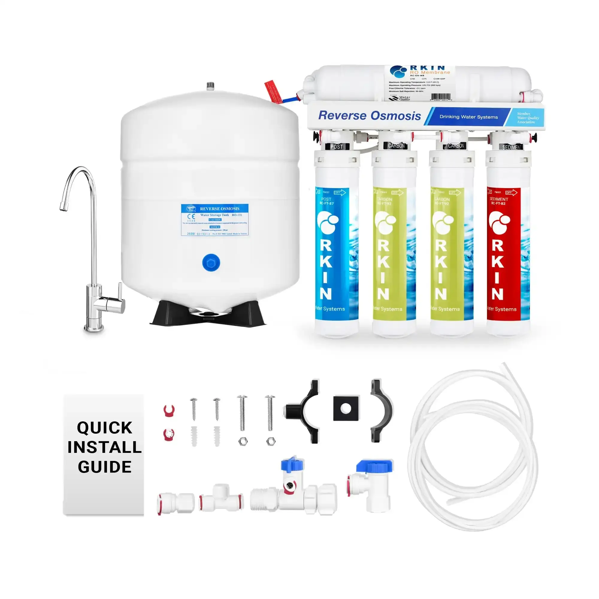 Flash Undersink Reverse Osmosis System with Chrome Lead-Free Faucet