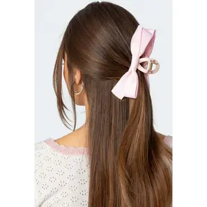 Satin Effect Bow Hair Clip