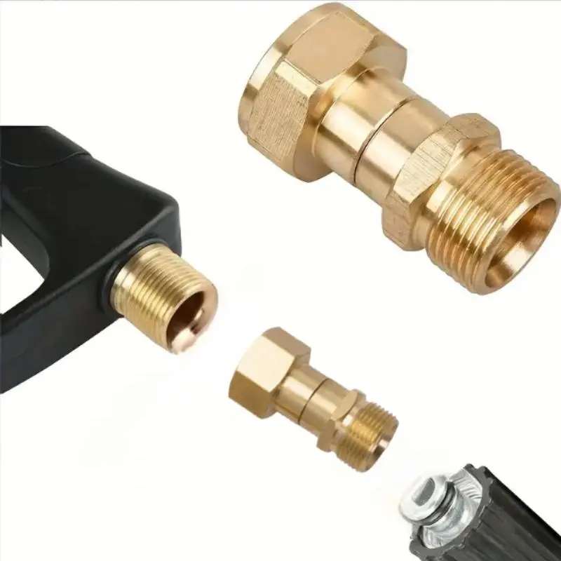 M22 14mm High Pressure Cleaning Machine Rotating Joint Connector, Hose Adapter Fittings, High Pressure Cleaning Machine Accessories, Durable, Compatibility, Easy to Install