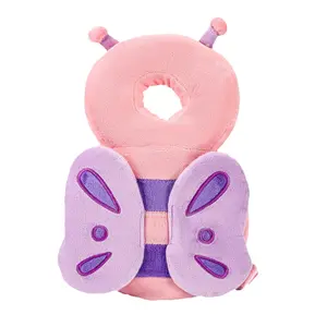 Unisex Toddler Safety Backpack (0-3 Years) - Adjustable Straps, Soft Breathable Cotton Fabric, Lightweight Design, Cartoon Appearance, Head Back Protection