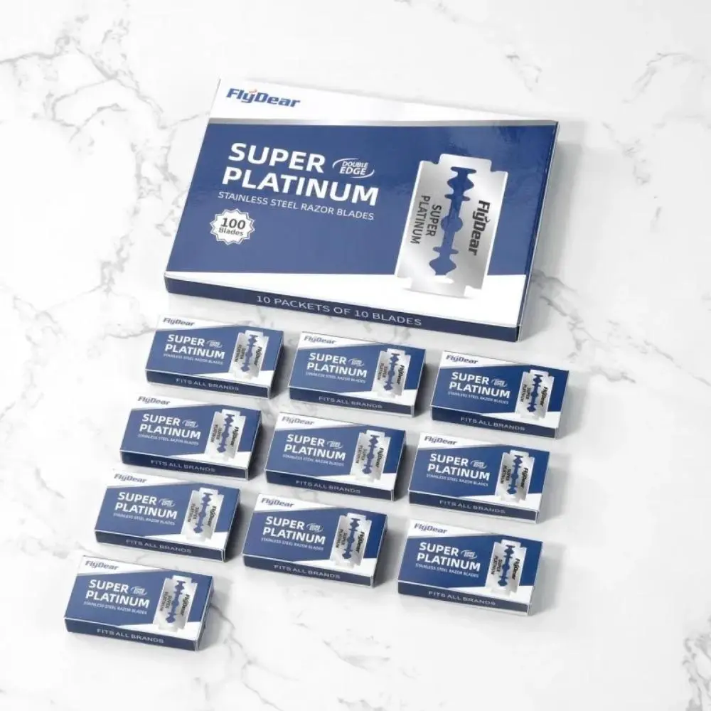 Men's Razor Shaving Blade, 100pcs Double Sided Razor Blade, Manual Razor for Men, Professional Barber Tool Shave Hair Removal Razor, Daily Shaving Tool