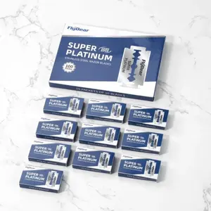 Men's Razor Shaving Blade, 100pcs Double Sided Razor Blade, Manual Razor for Men, Professional Barber Tool Shave Hair Removal Razor, Universal Compatibility, Lightweight, Gift