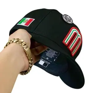 Mexican Flag Trucker Style Baseball Cap, Unisex Mesh Hat with an Adjustable Strap for Outdoor Sun Protection, National Flag Hats, Baseball Pattern Hats