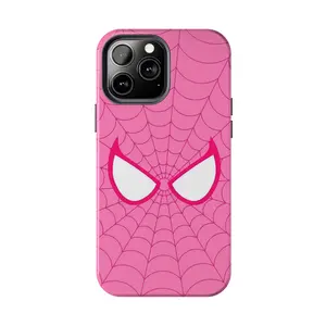 Sp5der Vibes Pink Phone Case | Cute Cartoon Shockproof Cover Compatible with iPhone 7, 8, X, 11, 12, 13, 14, 15, 16 17 & Samsung Galaxy S21, S22, S23 & S24 S25 series