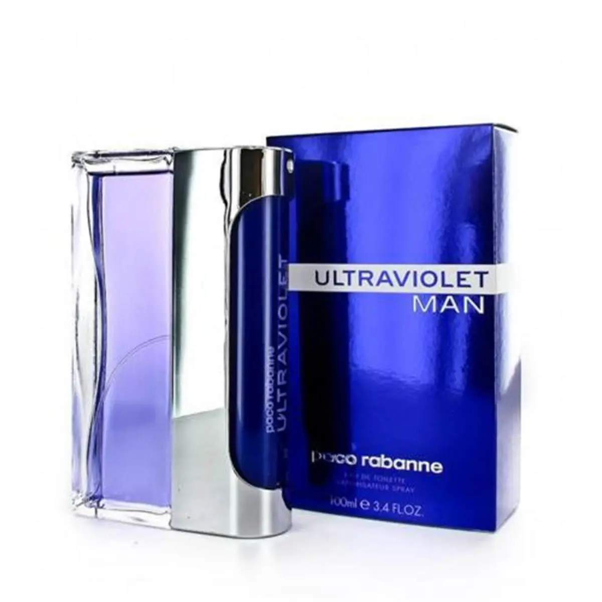 Paco Ultraviolet Organic Base Men's Eau De Toilette Spray - 3.4 oz, Signature Scent Aromatic Men's Fragrance with Amber, Liquid Mint & Moss Crystals Notes, Aromatic Scent Men's Fragrance