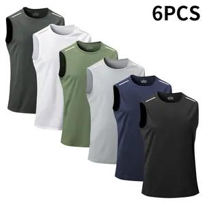 Men’s summer casual sleeveless tank top, suitable for outdoor sports and everyday wear, slim fit, summer clothing, streetwear, gift for him