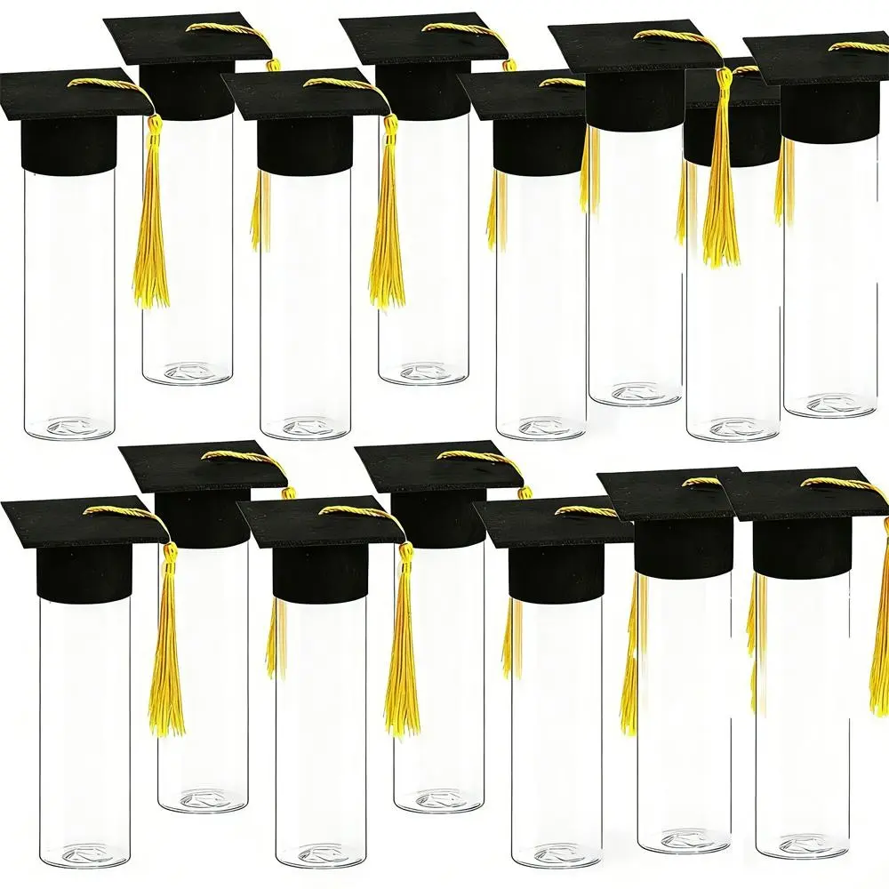 30-Piece 2026 Graduation Candy Jar Gift Set, Includes 15 Mini Graduation Caps & 15 Candy Jars, Perfect for Adult Graduation Party Supplies, Graduation Gifts