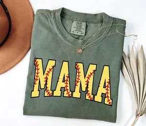 Comfort Colors Cute Softball Mama Shirt, Mothers Day Gift For Softball Mom, Gift For Softball Lover Mom Shirt, Softball Season Mom Shirt