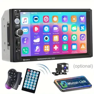 Car Radio Player Phone Mirror Link, 7-Inch HD Touchscreen Car Multimedia MP5 Player Car Video Players FM Car Stereo