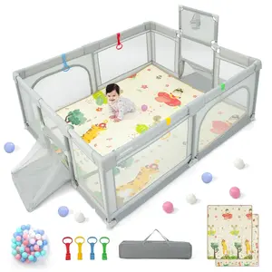 Costzon Baby Playpen, Play Pens for Kids Activity Center, Foldable Large Baby Playard for Indoor and outdoor,fathersdaygift