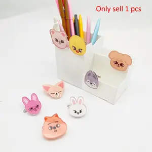 1 Piece,Skz Kpop Pin Badge Brooch, Clothing Bag Accessories, Cartoon Multifunctional Clip, Note Holder, Office Supplies, HwangHyun Felix BangChan ChangBin Han SeungMin IN LeeHnow,Student Stationery,Birthday Gift,Celebrity Merchandise, Fashion Accessory