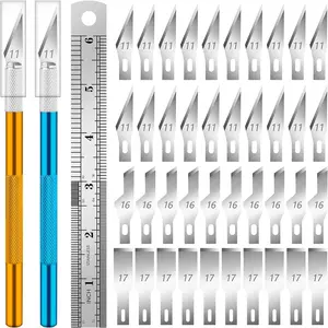 Exacto , 2 Exacto  with 40 Spare Exacto , Craft , Hobby , Precision Exacto  Set for Crafts, Arts, Modeling, Scrapbooking (#11#16#17)