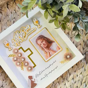 First Holy Communion Shadow box/Shadow Box/girl Gift/First Holy Communion Gift Girl/FIrst communion decor