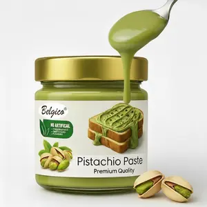 Belgico Pistachio Paste 7 oz Jar - Premium Quality, All-Natural Spread, No Artificial Preservatives, Sweeteners, or Flavors