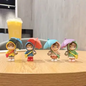 Cartoon Desktop Figure Miniature Decorative Ornament, Kawaii Display Decor, Creative Office Healing Decoration, Cute Micro Landscape Accessory, Figurine Decor, Cute Collectible Figurines
