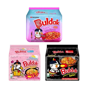 Samyang Buldak Ramen 3 Flavor Variety Pack - Spicy Chicken, Sweet & Spicy, Creamy Cheese Noodles (2kg Bulk)