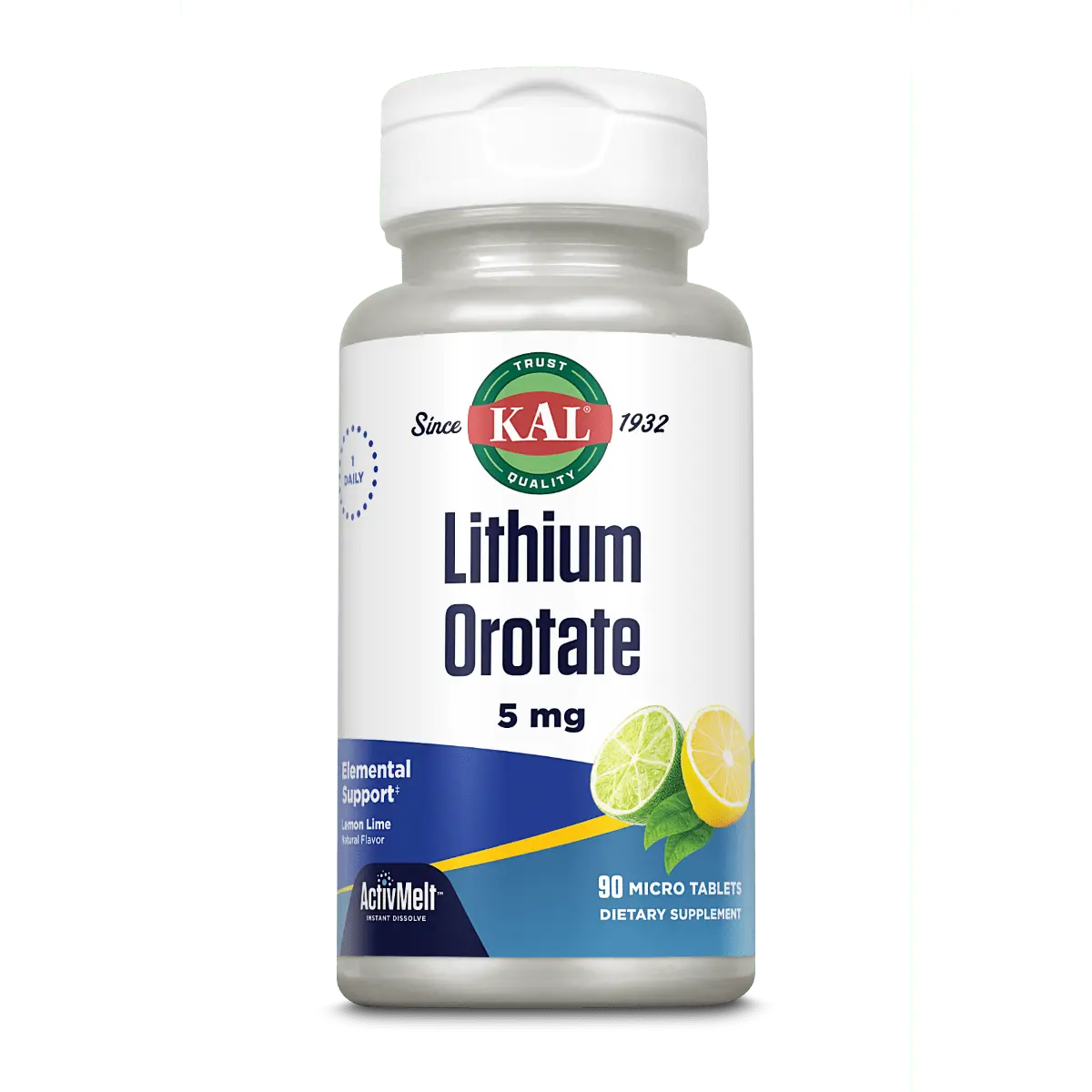 Lithium Orotate 5 mg ActivMelt® Instant Dissolve Tablets