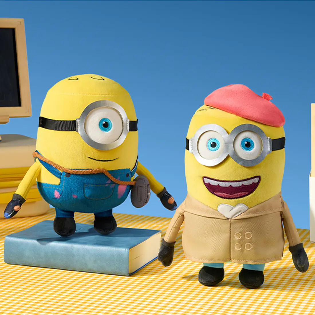 MI Minions & Monster Series No.10 Polyester Stuffedanimal, Cuddly Doll Gift, Cute Collectible Soft Adorable Stuffed Unisex Anime Manga Plush Toy, Home Decor Pillow, Birthday Gift for Fans