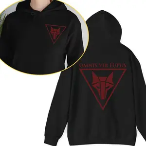 Howler 2-side Hoodie, Red Rising Shirt, Omnis Vir Lupus, Hail Libertas Hail Reaper, Red Rising Merch, Bookish, Sci-fi, Wolf Symbol Cool Gift