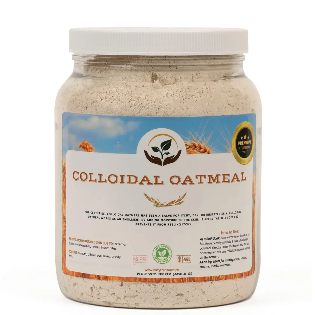Colloidal Oatmeal Powder - Gentle Bath Soak for Sensitive Skin, Hydrating & Nourishing Face Mask, Hydrating Mask, Nourishing Mask