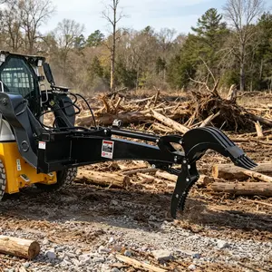 Skid Steer Backhoe Attachment with 15" Bucket | Quick Attach Digger for Trenching & Excavation