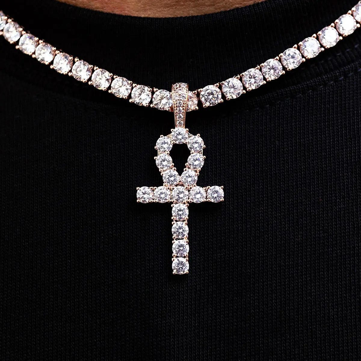 GLD Rose Gold Ankh Cross  - Perfect Gift- (Chain Not Included) #tiktokshopsummersale