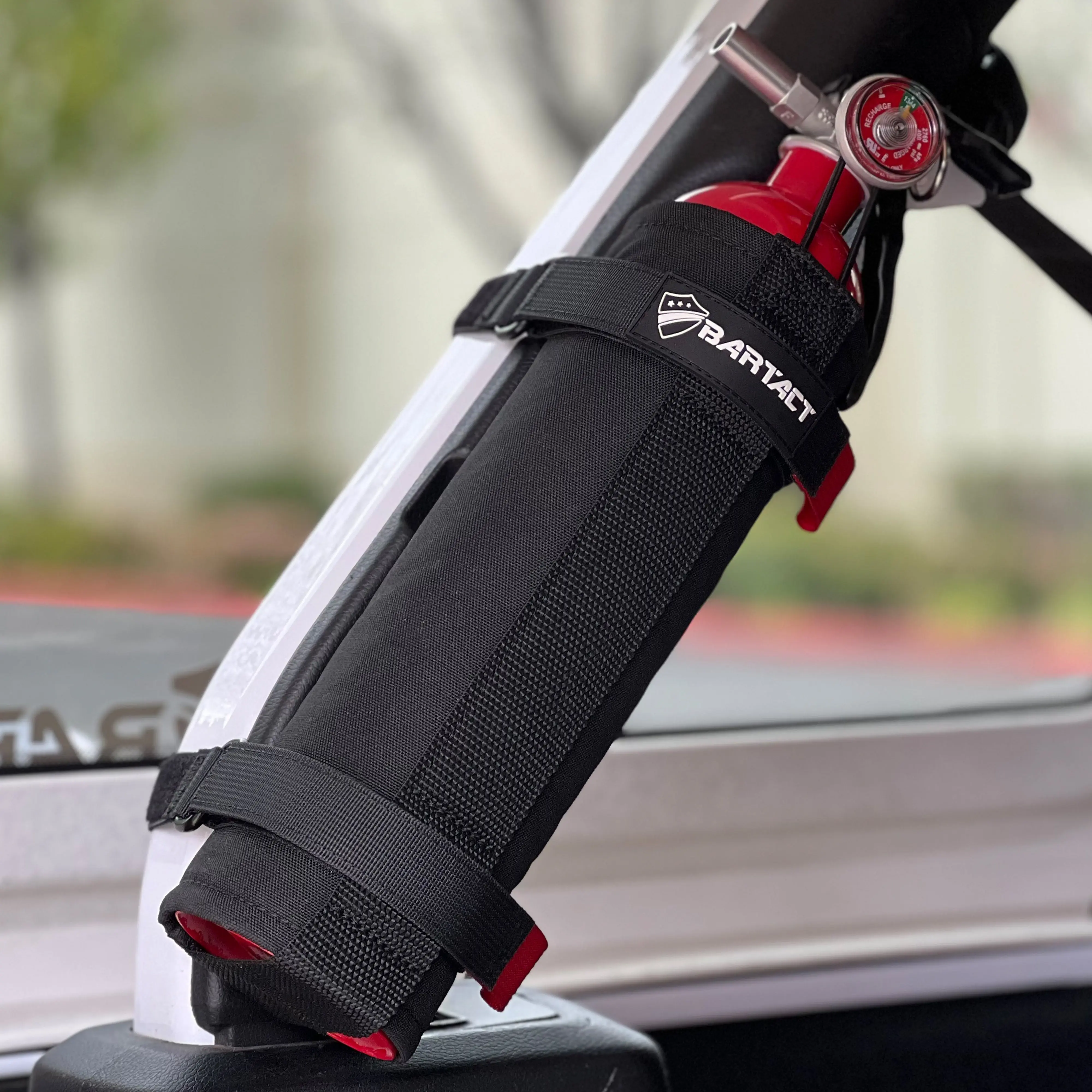 Fire Extinguisher Holder Roll Bar Mount for Optional 2.5 LB Fire Extinguisher PALS MOLLE Compatible | Bartact (Patent Pending)