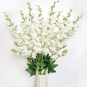 8-Piece Artificial Hyacinth and Bleeding Heart Flower Bouquets, Ideal for Home Garden Wedding Decor, Indoor Outdoor Use, Artificial Flower Decorations, Artificial Flowers