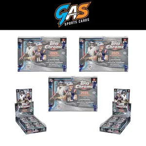 PYP BREAK 2016 - (3) 2025 TOPPS CHROME FOOTBALL BREAKERS DELIGHT BOXES; (2) 2025 TOPPS CHROME FOOTBALL HOBBY BOXES - SPORTS TRADING CARDS