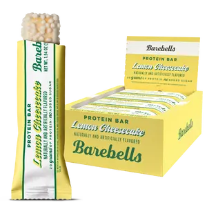 Barebells Protein Bars Lemon Cheesecake - 12 Count, 1.94 oz Bars - Protein Snacks with 20g of High Protein - Protein Bar with 1g of Total Sugars - On The Go Protein Snack & Breakfast Bar