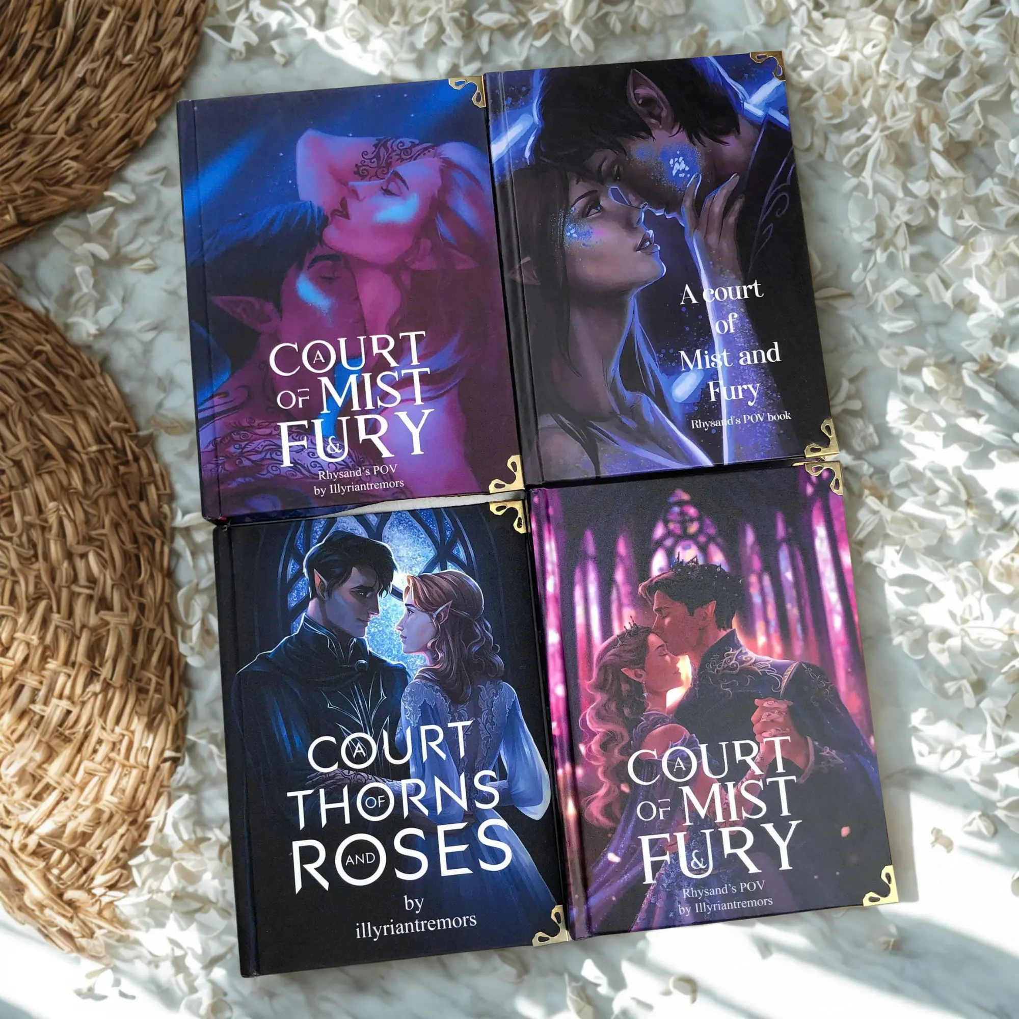 Set of 2- 3-4 or Individual Rhysand's POV Book Set A Court of Mist and Fury by Illyriantremors, ACOTAR Fanfic Special Edition Hardcover 3-Book Bundle BookTok Merch, Edition Hardcover Fantasy Fanfiction Novels