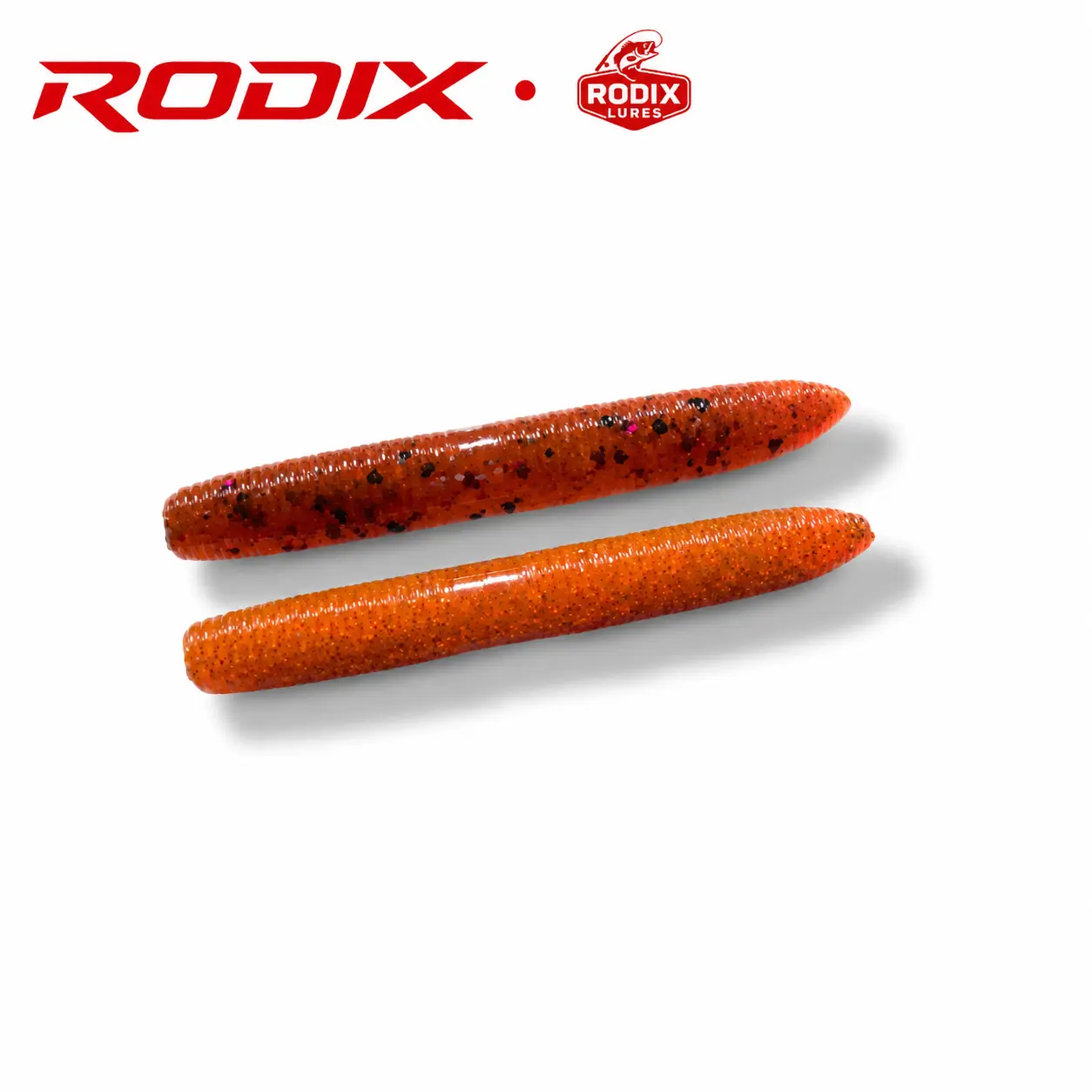 RODIX Drift Stick 2 Inch Stick Worm Soft Plastic Finesse Bait Ribbed Body High Salt Formula Embedded Flake Freshwater Bass Lure 10 Color Choices
