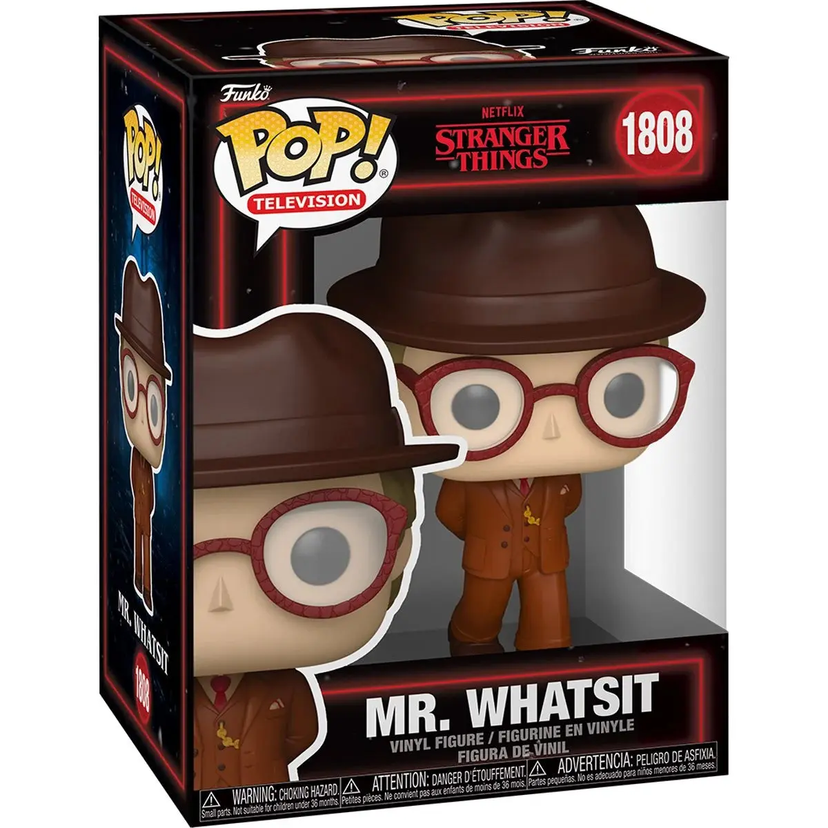 Funko Pop! Vinyl Bobblehead Collectible Figure #1808 - Stranger Things Mr. Whatsit Wave 5B, 4.25-in Tall Display Figurine for Stranger Things Fans, Figure Model