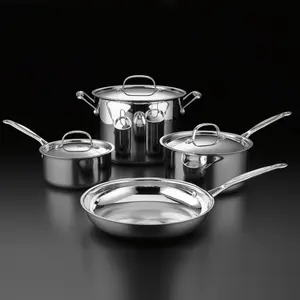 Cuisinart Chef's Classic 7 Piece Stainless Steel Cookware Set