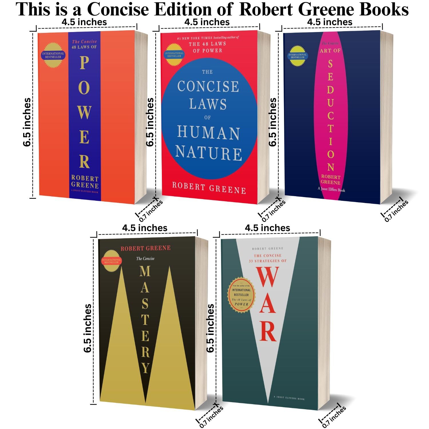 Robert Greene The Concise 5 Books Set (The Concise 48 Laws Of Power, The Concise Laws of Human Nature, The Concise Mastery, The Concise Art of Seduction & The Concise 33 Strategies Of War) Robert Greene The Concise 5 Books Set (The Concise 48 Laws Of Power, The Concise Laws of Human Nature, The Concise Mastery, The Concise Art of Seduction & The Concise 33 Strategies Of War)