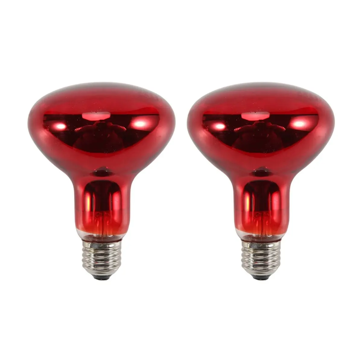 2-Pack 100W Infrared Sunning Bulbs - Household Appliance Accessory, 2-Piece Sets, UVA Rays Heat Source for Reptiles, Hermit Crabs, Night Viewing, Monitors Compatible (Turtles, Lizards, Snakes, Bearded Dragons, Frogs, Toads, Tortoises, Chameleons)