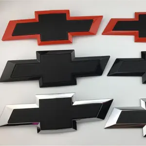 Suitable for Pickup Truck Front and Rear Car  Emblems Silverado Modified Grille Emblems Rear Trunk Stickers car Car  logo light Decor