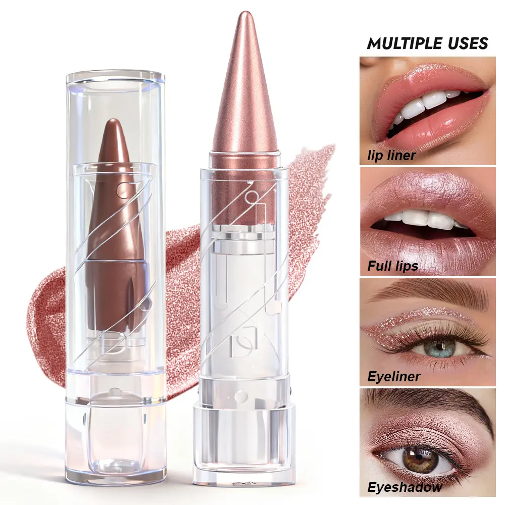 6counts Pearl Moisturizing Velvet Lipstick Pen, Long-lasting and Waterproof, Non-Sticky, Brightening Lip Makeup