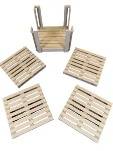 Pallet Coaster Set Made With Realu Wood Fibers