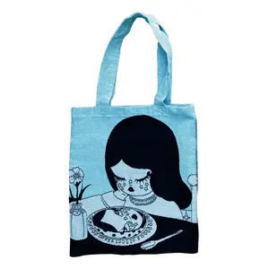 Valfre Tear Soup Woven Tote original art by Ilse Vlafre