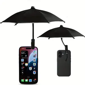 Flexible Phone Sunshade Umbrella, Mini UV Protection for Outdoor Activities, Prevents Glare and Rain, Easy to Use No Power Needed