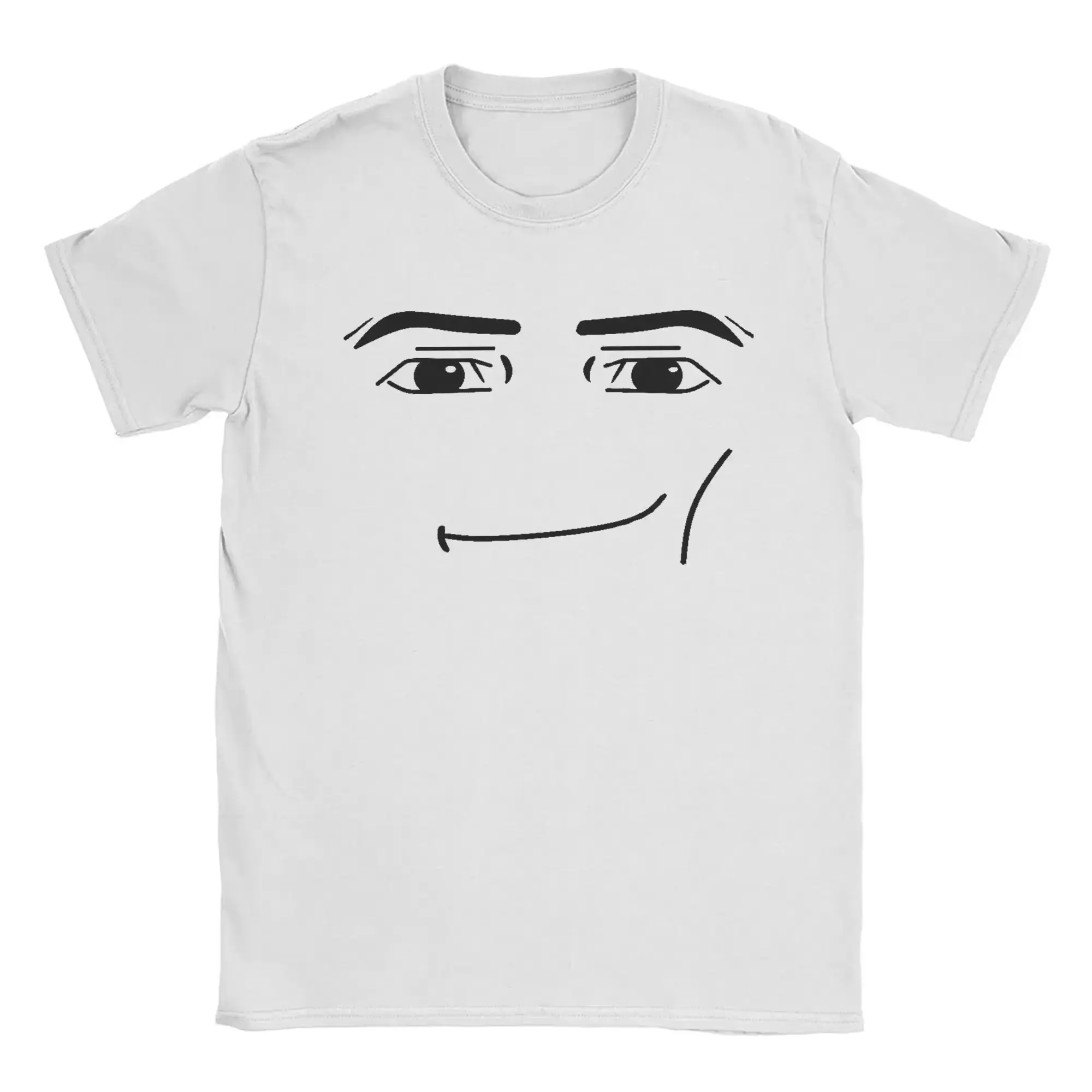 2025 Anime Robot Robloxs Face T-Shirts  Fun Tees Crew Neck Short Sleeve Men T Shirts  Clothing Harajuku T Shirts