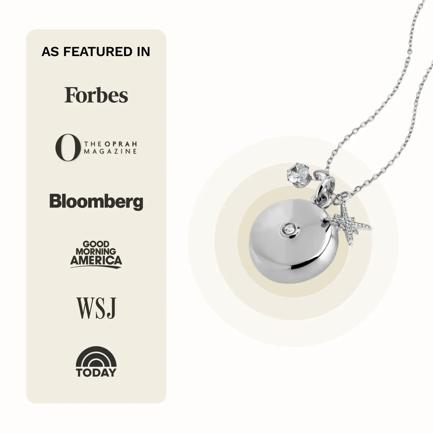 Safety Device - Star Burst Charm Necklace Safety Device - Star Burst Charm Necklace