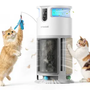 Oneisall H13 HEPA Washable Filter Air Cleaner with PM2.5 Display, 3000 Ft² Large Pet Air Purifier for Home,  360° Airflow, Auto Mode, Pet Odor & Hair Removal for Allergies Smoke Dust, Built-in Cat Toy, PP04 Summervibes Petlovers