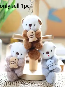 Cute Plush Seal Keychain, Soft Stuffed Toy Accessory, Ideal Gift for Kids & Adults, Perfect for Bags & Keys, Adorable Animal Charm, Animal Keychains, Key Charms