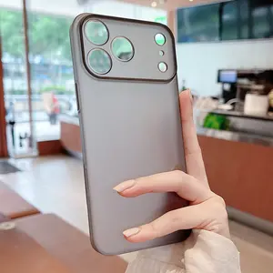 Ultra Thin Matte Hard Translucent Clear Protective Phone Case Casing for iPhone  17 16 15 14 13 12 11 Pro Max 15 14 Plus Shockproof Protection Slim Silky Skin Cover Protector