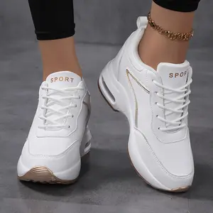 Sosenfer 2026 women's lightweight breathable walking shoes, wedge heel sneakers, air cushion heightened, non-slip,wear-resistant, casual running footwear,comfortable outdoor sport shoes, daily wear athletic, JH.1118