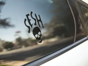 Bones Team Sesh Logo Vinyl Decal For Car Windows, Laptop Sticker, Bumper Sticker, Ghostemane, Suicideboys, Lil Peep