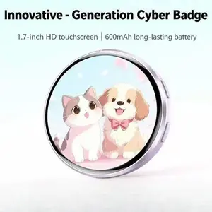 Digital Badge with Photo/Video/GIF Display - Pixel Touchscreen,  Lightweight & Portable Multi-functional 2D Anime & Gaming Merchandise Collectible